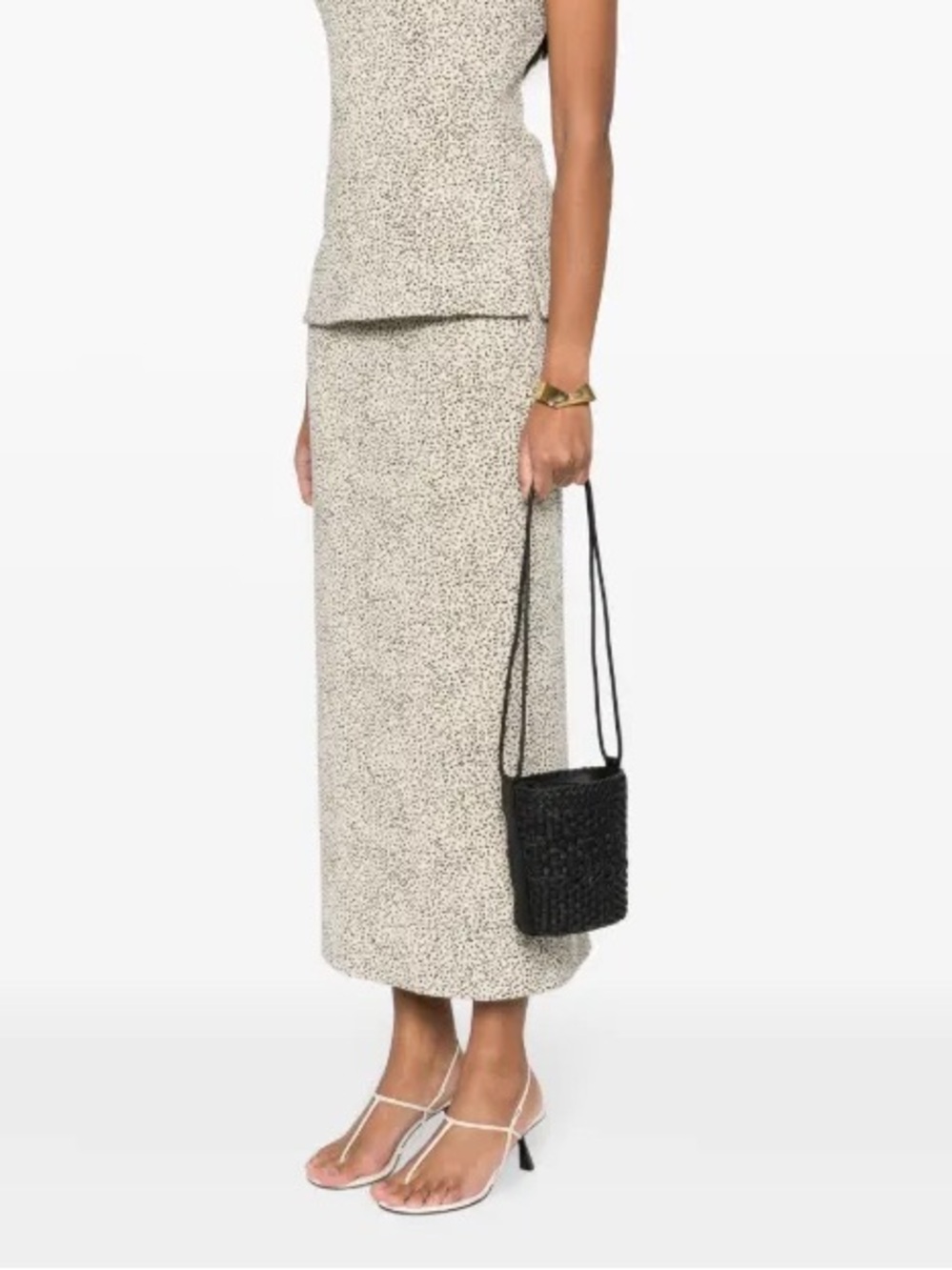 Hereu Trena Woven Bucket Bag in Black - Picture 1 of 7